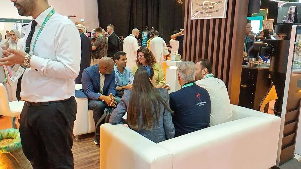 MRGT exhibition conversations with coffee buyers